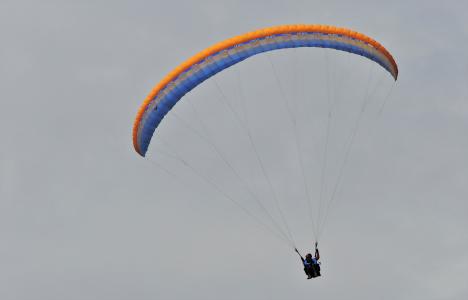 滑翔伞, 伞, 降落伞, 多彩, 活动, 体育, 天空