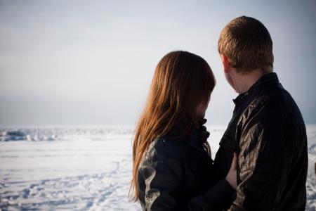 情侣, 爱, 冬天, 芬兰湾, 夫妇, 2 月, 未来