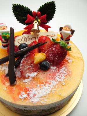 蛋糕, 圣诞节, 水果, 香槟, 芒果, 草莓, ヒイラキ