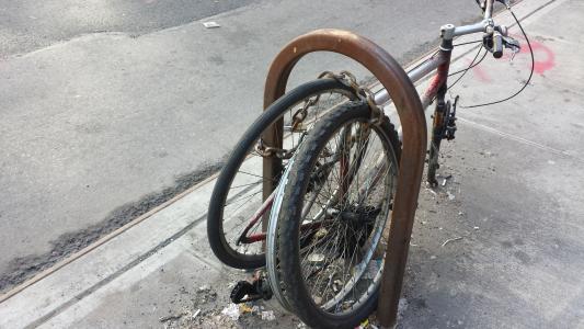 纽约, 自行车, 破碎