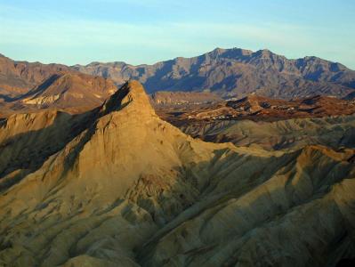 死亡谷国家公园, 加利福尼亚州, 景观, 沙漠, 山谷, 山脉, 天空