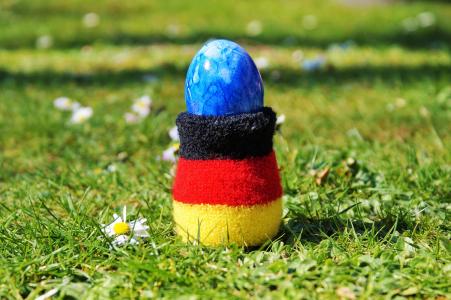 复活节彩蛋, 德语, 德国颜色, 德国, 鸡蛋暖, 高峰, 国家的颜色