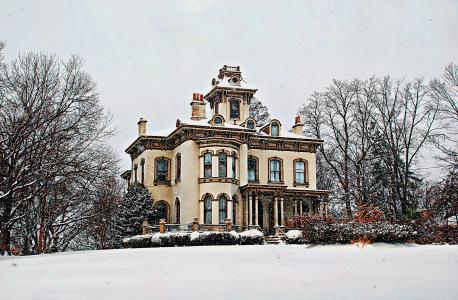 房子, 冬天, 雪, 圣诞节, 赛季, 12 月, 自然