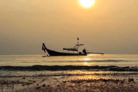 海, 船舶, 美丽的景色, 希望, 和平, 泰国