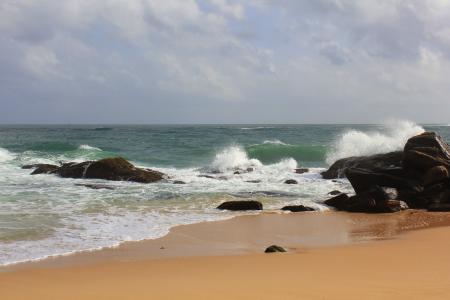 斯里兰卡, 海滩, 海洋, 沙子, 海, 水, 热带