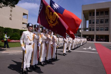 台湾, 警察大学, 国旗, 仪仗队, 毕业, 游行, 人