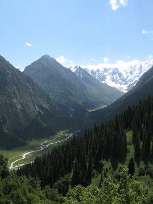吉尔吉斯斯坦, 山脉, 自然, 景观, 山, 雪, 森林