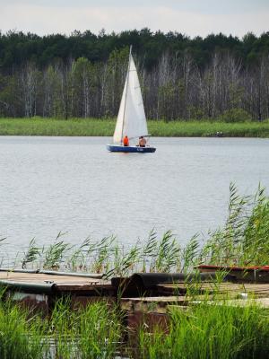 小船, 帆船, 湖, 休息, 体育