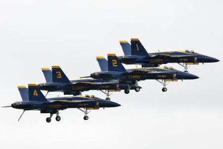 飞机, 蓝色角度, 飞机, 海交会, 西雅图, 军用飞机, 喷气式战斗机