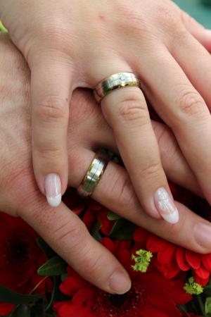 戒指, 手, 婚礼, 爱, 婚姻, 女人, 指甲