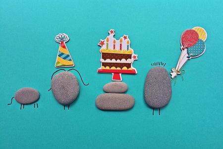 生日, 岩石, 艺术, 工艺, 流行艺术, 插图