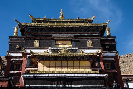 修道院, 西藏, 寺, 西藏, 中国, 祈祷