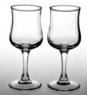 玻璃, 白色背景, 黑线, 酒杯, 红酒玻璃