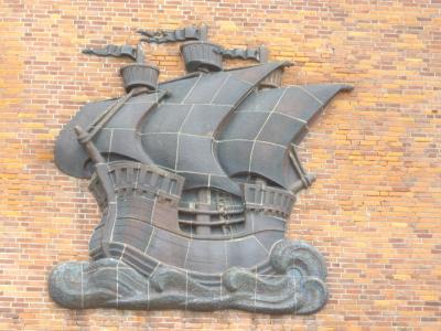 斯特拉尔松, 汉萨同盟, 船舶, 盾牌, 符号, 帆船
