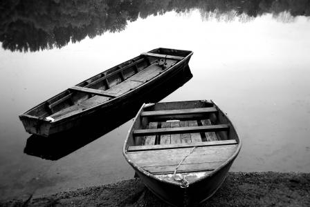 小船, 水, 宁静