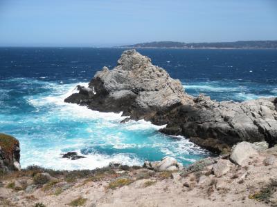 海洋, 加利福尼亚州, 海滩, 太平洋, 岩石, 波