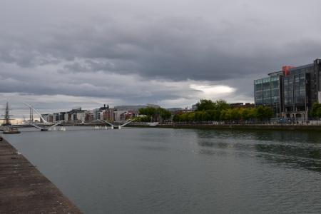 爱尔兰, 都柏林, 利菲河河, 桥梁, 公园