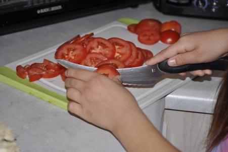 西红柿, 蔬菜, 番茄, 切西红柿, 制备, 切, 食品