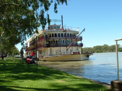 桨轮船, 桨, 小船, 船舶, 河, 旅行, 澳大利亚