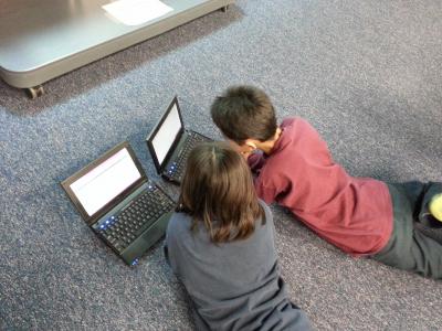男孩, 女孩, 儿童, 计算机, 学习, 教育, 笔记本电脑