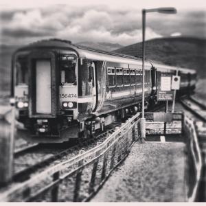 苏格兰, 火车, 黑色和白色, corrour, 黑色, 白色, 旅行
