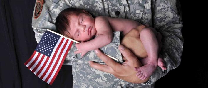 新生儿, 孩子们, 摄影, 工作室, 宝贝, 士兵, 美国