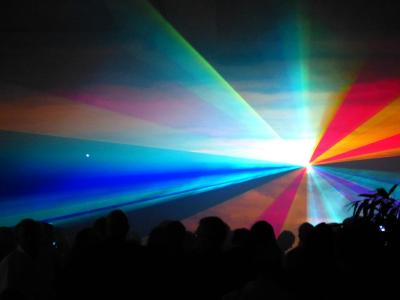 激光, 显示, 激光表演, 多彩, 颜色, 光, 人工光源