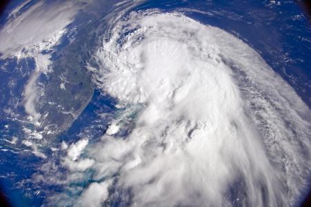 热带风暴, 国际空间站, 阿瑟 ·, 2014, 佛罗里达州, 大西洋, 云彩