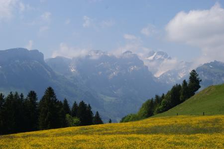 山脉, 高山, 瑞士, 徒步旅行, 假日, 景观, 阿彭策尔