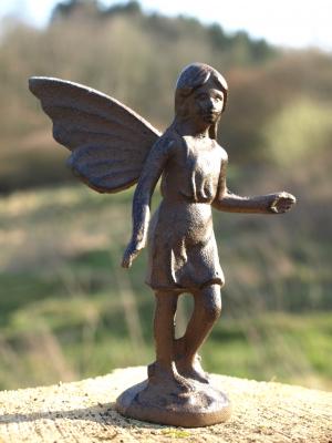 小精灵, 翼, 图, 青铜器, 雕塑