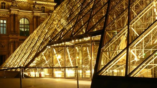 巴黎, 罗浮宫, 法国, 博物馆, 玻璃金字塔, 金字塔, 建筑