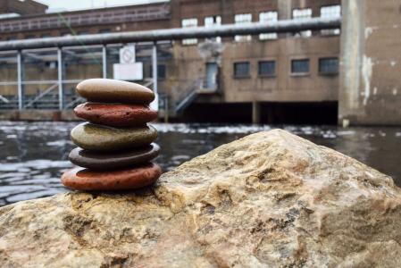 岩石, 平衡, 禅宗, 堆栈, 和谐, 弛豫, 大坝