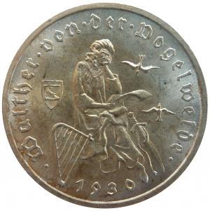 reichsmark, 瓦尔特 vogelweide, 硬币, 钱, 纪念, 魏玛共和国, 钱币
