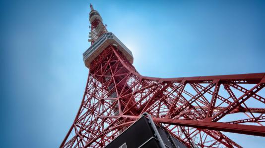 建筑, 高, 低角度拍摄, 观点, 东京塔, 塔, 旅游目的地