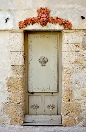 门, 皮埃尔 ·, 旧门, 石头墙, 法国, 建筑, 老