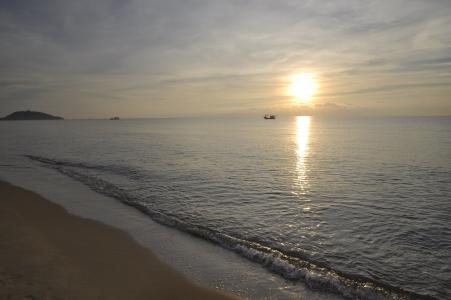 海, 旅游, 新的生活, 希望, 令人愉快, 地平线, 泰国