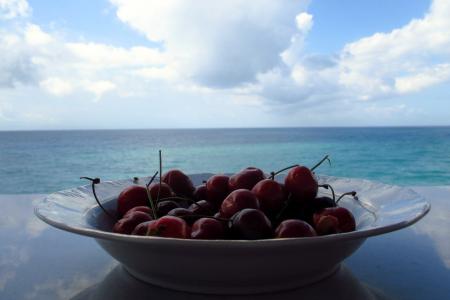 美味的樱桃, 海, 恢复, 生活的乐趣, 岛屿, 水果, 食品