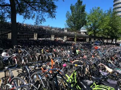 自行车, 自行车公园地方, 自行车车库, 荷兰, 荷兰, 阿姆斯特丹, 自行车