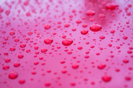 雨, 雨滴, 水一滴, 水, 滴眼液, 粉色, 红色