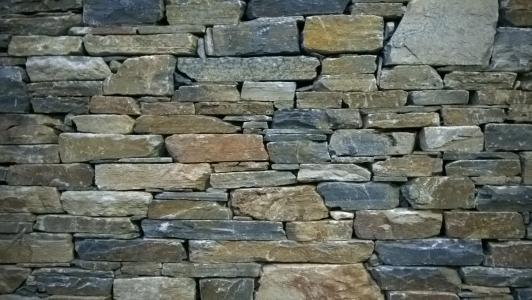 石头墙, 墙上, 希腊, 石头, 天然石材墙
