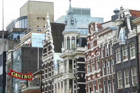 阿姆斯特丹, 房屋, 赌场, 城市, 荷兰, 建筑, 荷兰语