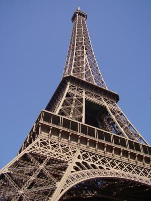 塔, 埃菲尔, 巴黎, 法国, 景观, 铁, 观点