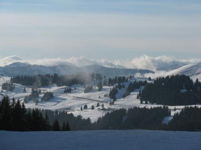 雪, 阿尔卑斯山, 山, 法国, 云彩, 冬天, 白色