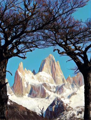 阿根廷, 山脉, 雪, 树木, 户外, 风景名胜, 阿根廷