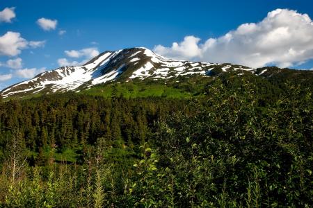 查格克国家森林, 阿拉斯加, 景观, 风景名胜, snowcap, 天空, 云彩