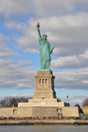 自由女神像, 雕像, 纽约, 曼哈顿, 天空