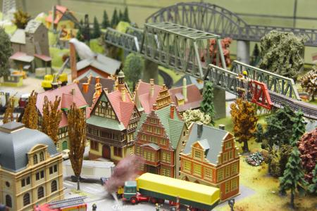 铁路模型, toytrain, 样板房, 小型住宅, 柏林, 德国