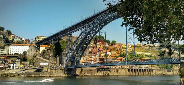 桥梁, 波尔图, 葡萄牙, 建筑, 河, 城市, 旅行