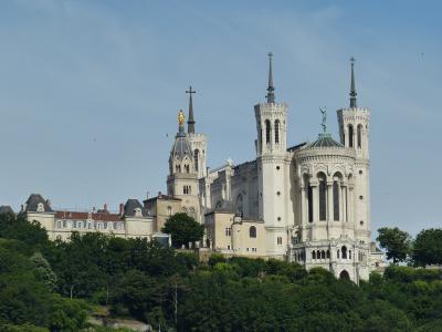 里昂, 法国, 旧城, 教会, 大教堂, 塔, 建筑