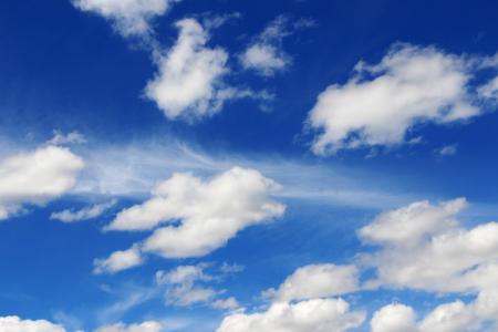 蓝色, azure, 明亮的蓝色, 天空, 云彩, 蓬松的云彩, 洁白的云朵